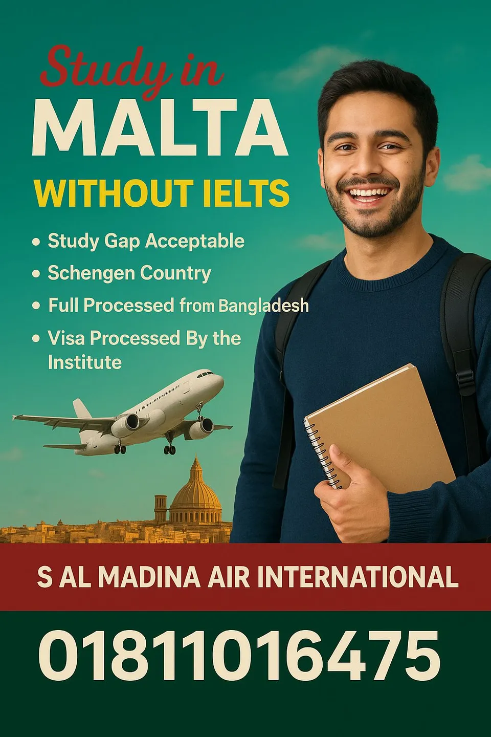 Study in Malta without IELTS – Study Abroad from Bangladesh
